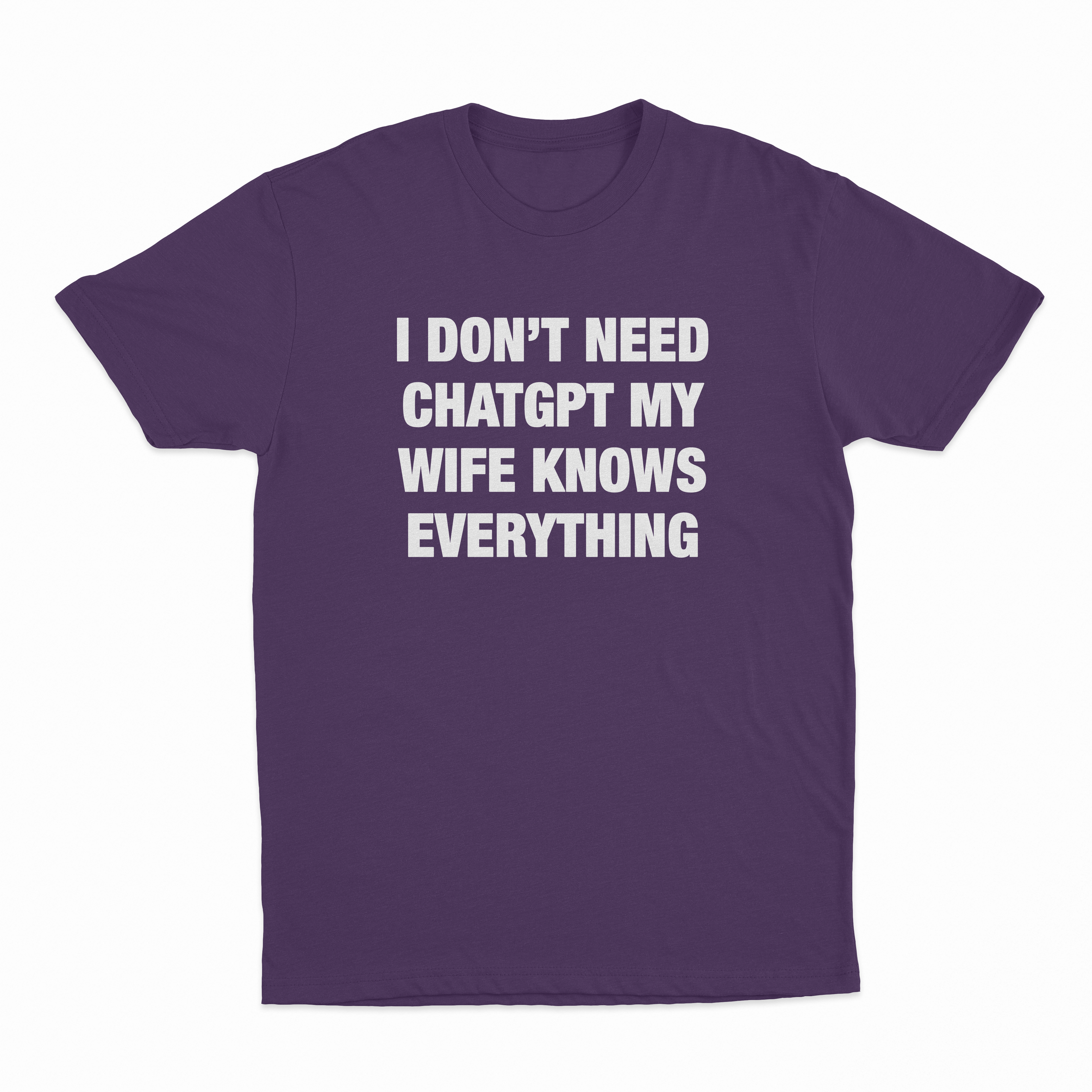 I Don’t Need ChatGPT My Wife Knows Everything T-Shirt