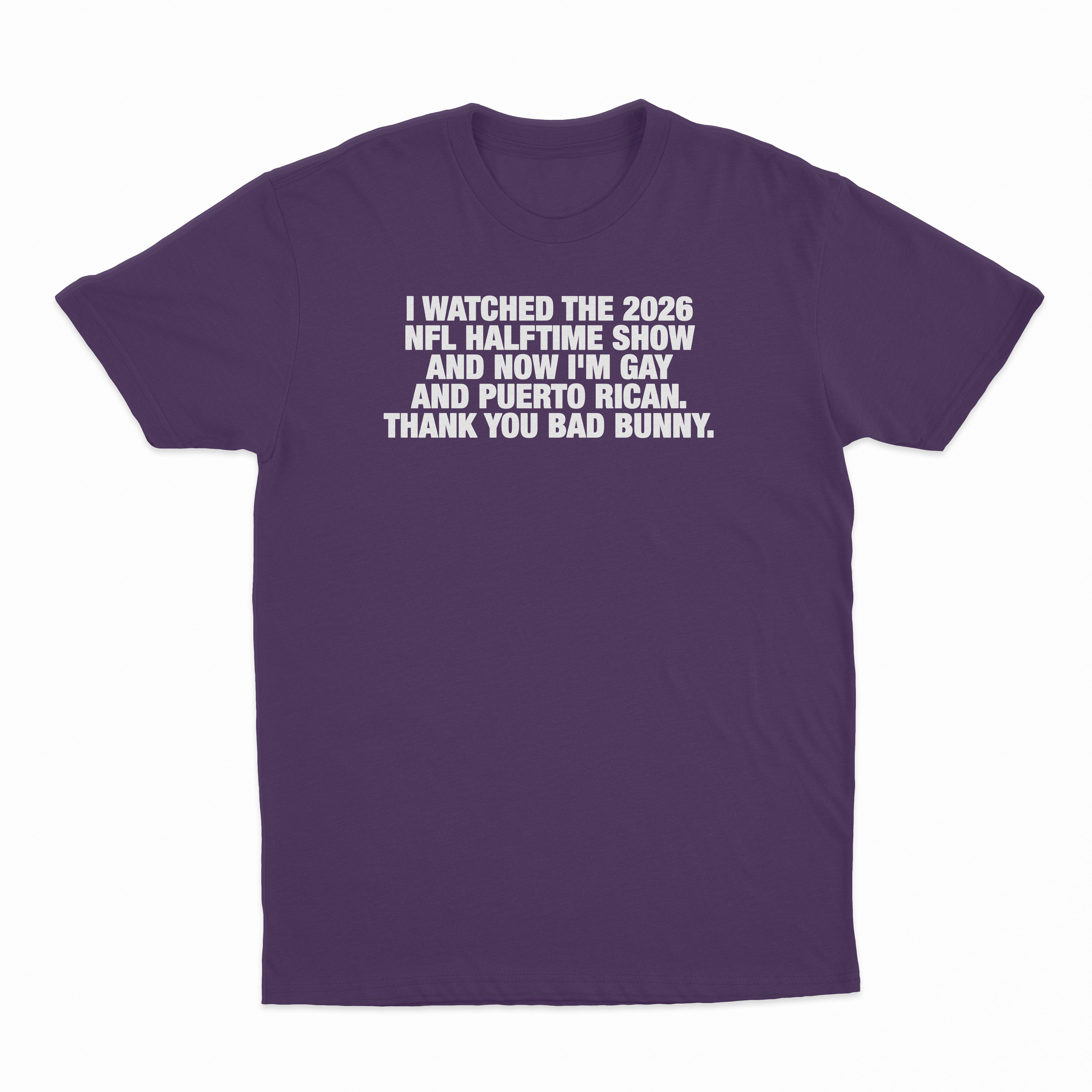 I Watched The 2026 NFL Halftime Show And Now I'm Gay And Puerto Rican Thank You Bad Bunny T-Shirt